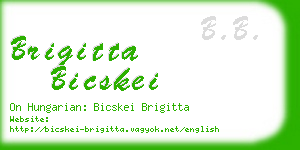 brigitta bicskei business card